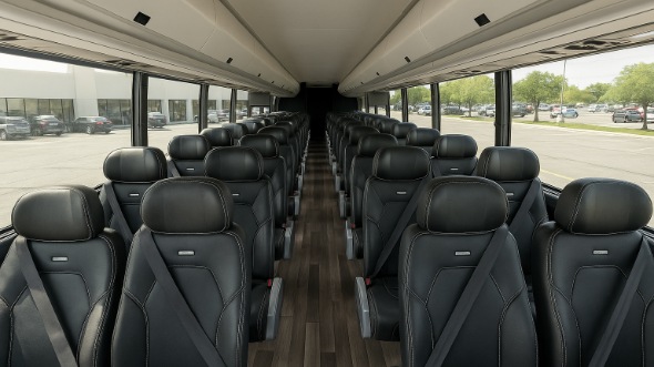 Interior of Kansas Party Bus Company's 35 Passenger Minibus in Kansas