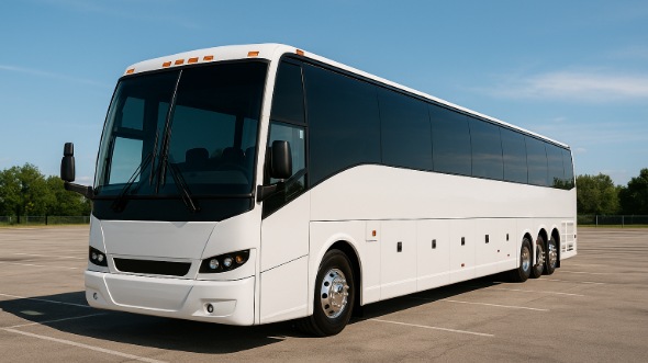 Exterior of Kansas Party Bus Company's 47 Passenger Charter Bus in Kansas