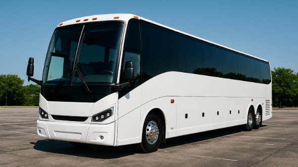 Exterior of Kansas Party Bus Company's 51 Passenger Charter Bus in Kansas