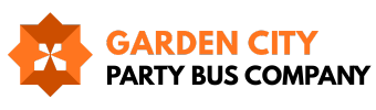 garden city party bus company logo