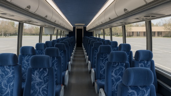 kansas 54 passenger charter bus interior